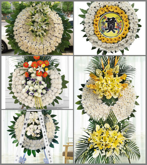 山东青岛胶州市张应镇大朱郭村花圈速递